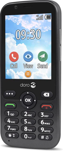 Doro 7010 grå front höger sida