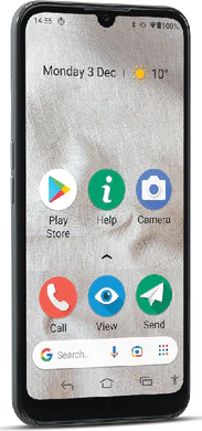 Doro 8100 Plus grå front venstre side