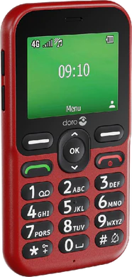 Doro Leva E10 rouge couverture côté gauche