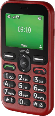 Doro Leva E10 rouge couverture à droite