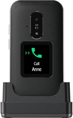 Doro Leva E30 noir blanc couverture in dock