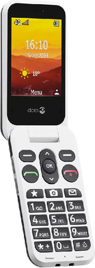 Doro Leva L20 zwart wit voorkant linkerzijkant geopend