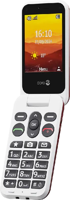 Doro Leva L30 rood voorkant rechterzijkant binnenkant geopend