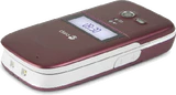 Doro PhoneEasy 622 burgundy vit on baksida höger sida