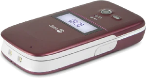 Doro PhoneEasy 622 burgundy vit on baksida höger sida