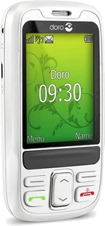 Doro PhoneEasy 715 valkoinen suljettu vasen puoli