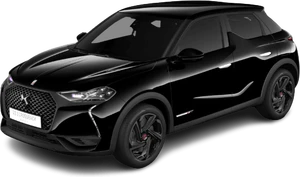 DS 3 crossback e tense svart front höger sida