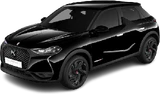 DS 3 crossback e tense svart front höger sida