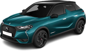 DS 3 crossback e tense blå front höger sida