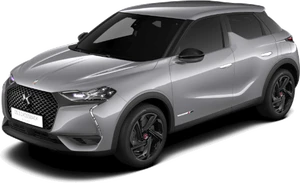 DS 3 crossback e tense grå front höger sida