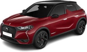 DS 3 crossback e tense röd front höger sida