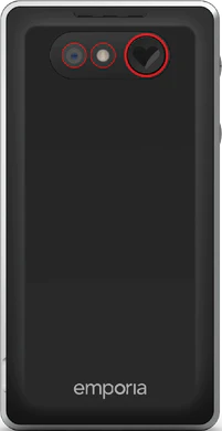 emporia Pure LTE svart sos button tillbaka