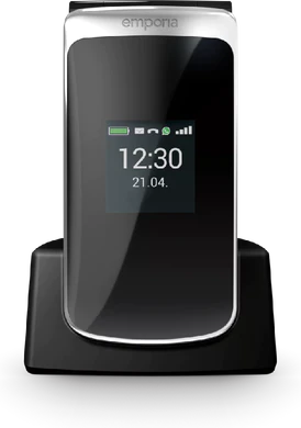emporia Touch Smart 2 schwarz Vorderseite geschlossen dock