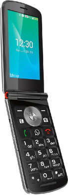 emporia Touch Smart schwarz Vorderseite linke Seite geöffnet