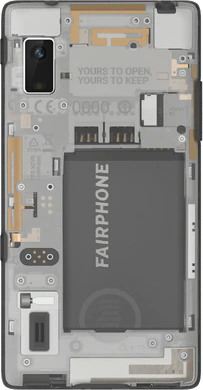 Fairphone 2 transparant achterkant