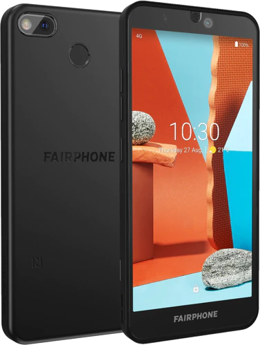 Fairphone 3 plus zwart overzicht