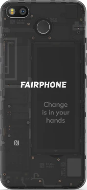 Fairphone 3 tillbaka transparent