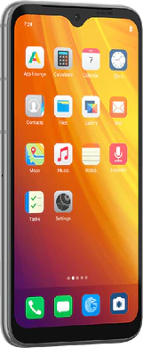 Fairphone 4 eos grijs voorkant linkerzijkant