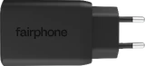 Fairphone 65w triple port fast charger zwart zijkant