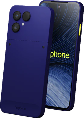 Fairphone gen 6 plus sininen vino yleiskatsaus