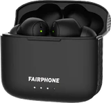 Fairphone true wireless earbuds sort sag front Åbnet højre side
