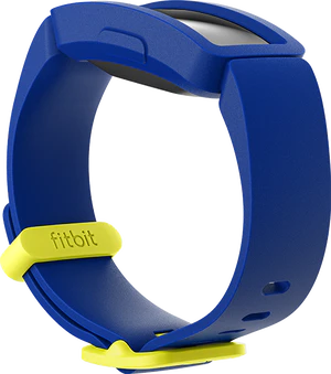 Fitbit Ace 2 blauw schuin