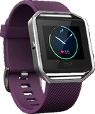 Fitbit Blaze violet couverture côté gauche aslant