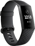 Fitbit Charge 3 voorkant linkerzijkant zwart