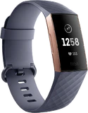Fitbit Charge 3 voorkant linkerzijkant blauw