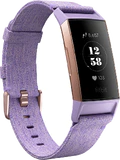 Fitbit Charge 3 voorkant linkerzijkant paars
