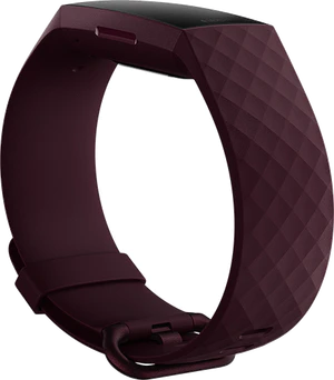 Fitbit Charge 4 paars linkerzijkant onderkant schuin