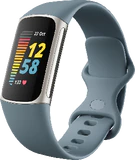 Fitbit Charge 5 bleu couverture à droite fermé