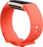 Fitbit Charge 6 orange tilted ed