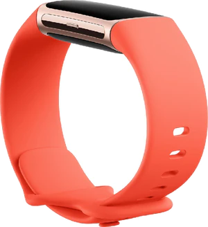 Fitbit Charge 6 orange tilted ed