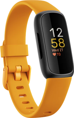 Fitbit Inspire 3 orange front left side 3
