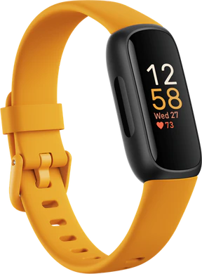 Fitbit Inspire 3 orange front left side 4