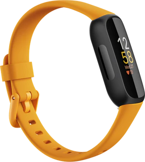 Fitbit Inspire 3 orange front left side