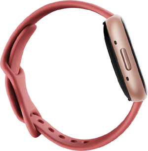 Fitbit Versa 4 pink linkerzijkant