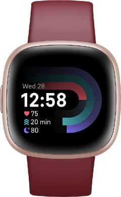 Fitbit Versa 4 rood voorkant
