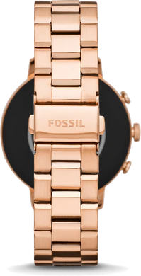 Fossil Q Venture HR rose guld tillbaka stängd