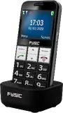 Fysic FM 7810 zwart voorkant rechterzijkant cradle