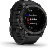 Garmin epix Gen 2 zwart titanium voorkant linkerzijkant