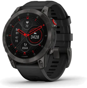 Garmin epix Gen 2 zwart titanium voorkant rechterzijkant