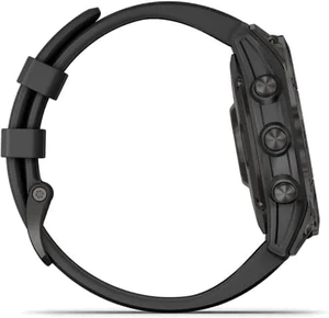 Garmin epix Gen 2 zwart titanium linkerzijkant