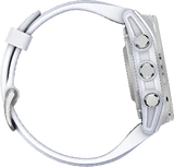 Garmin fenix 8 43mm zilver linkerzijkant