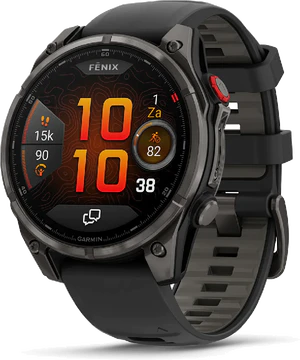 Garmin fenix 8 Pro 47mm black front left side