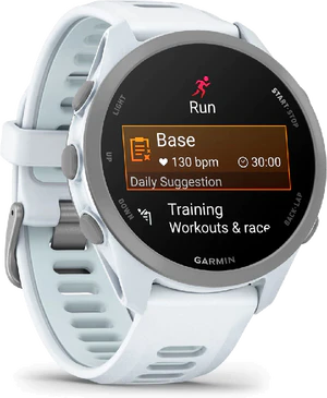 Garmin Forerunner 170 blanc couverture côté gauche