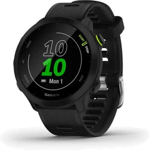 Garmin Forerunner 55 zwart voorkant rechterzijkant gesloten