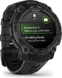 Garmin Instinct 3 45mm svart foran venstre side