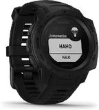 Garmin Instinct Tactical zwart voorkant linkerzijkant